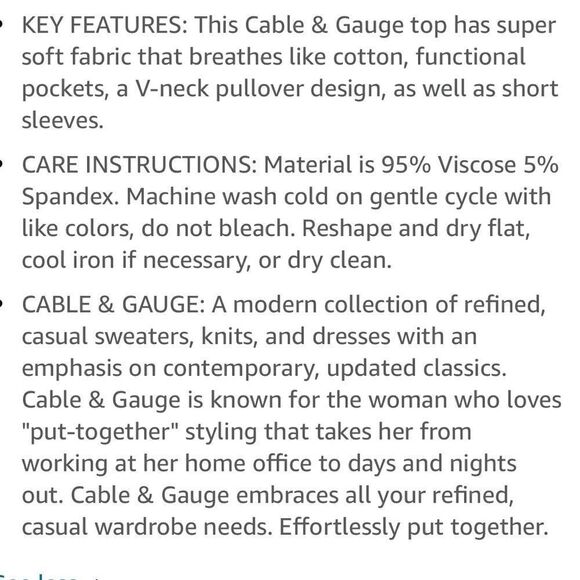 Cable & Gauge Green V-Neck Swing Body Pocket Tee w/Hi-Low Hem (Large) - Picture 7 of 10